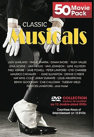 Classic Musicals 50 Movie Pack DVD, 2005, 12 Disc Set