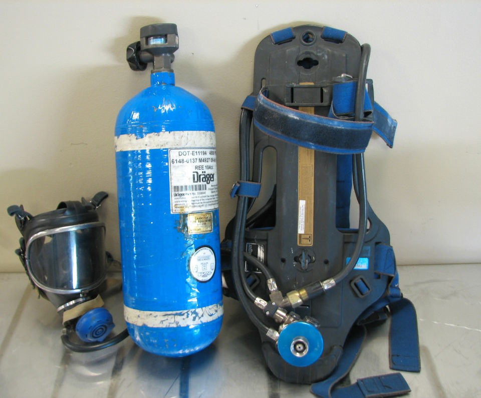 Draeger SCBA Airboss Evolution Air Pack Model PA 90 with Cylinder and 