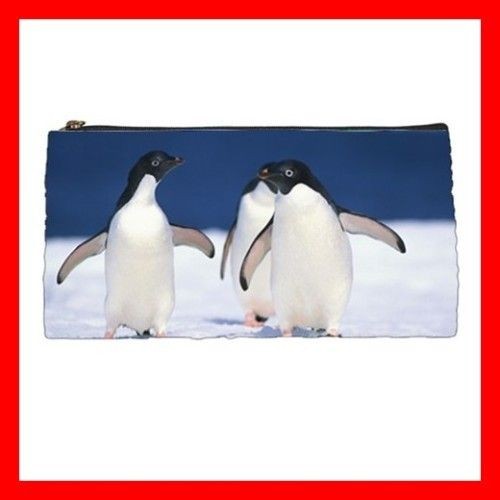 Pencil Case Pen Bag PENGUIN Animal Aquarium Sea Ocean South Pole 