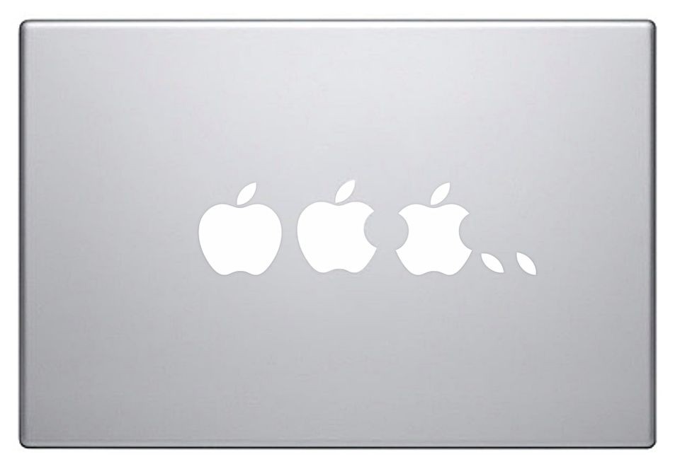 Apple Logo Vinyl Sticker Decal decor ipad MacBook Pro Air laptop 