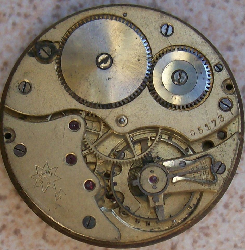 Junghans Pocket watch movement & Dial 43 mm. Chronometer to restore
