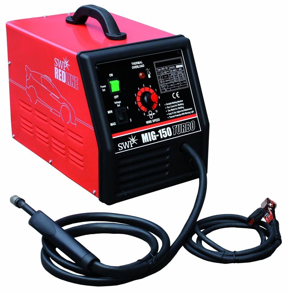 Mig 150 Amp Gas Gasless Welder Turbo Fan 9325T Quality Engineered No 