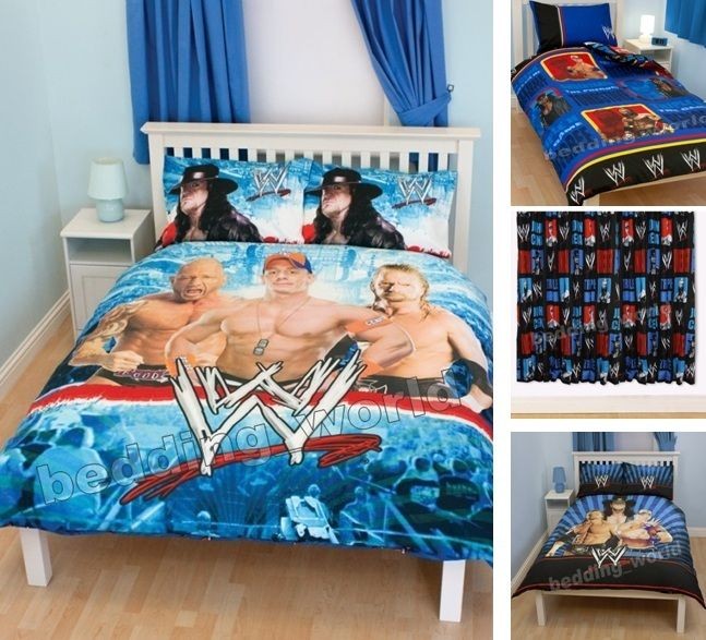 Single Double Duvet Covers 66x54 72 Curtains Wwe Wrestling Cena Hhh