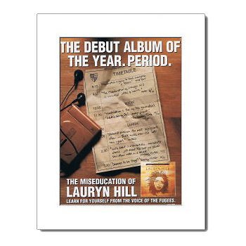 LAURYN HILL   The Miseducation of   White Matted Mini Poster