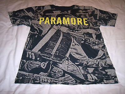 Paramore Rock Band Soldiers Gas Mask Machines Guns Gray Shirt Kid 