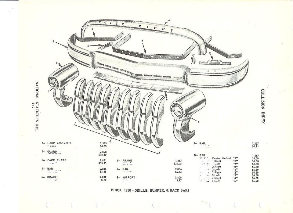 1950 buick grill in Vintage Car & Truck Parts