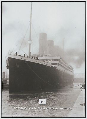 Original TITANIC WOOD & COAL 1912 wreckage RMS White Star Line 