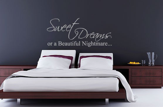 SWEET DREAMS OR A BEAUTIFUL NIGHTMARE BEYONCE WALL STICKER BEDROOM 
