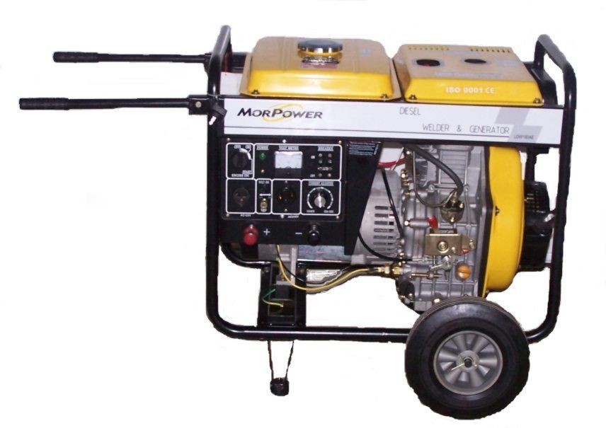 Diesel Powered Electric Start Portable Welder and Generator 160 Amps 
