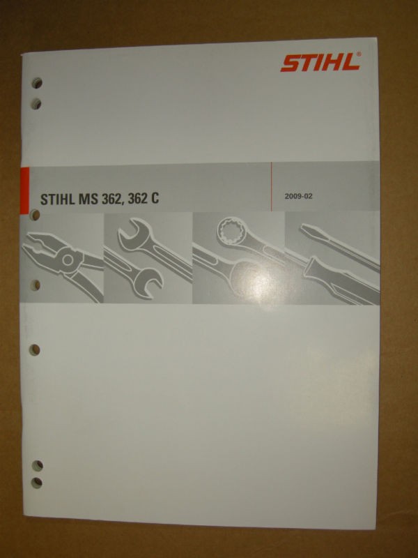 MS 362, 362 C Stihl Chainsaw Service Repair Manual New