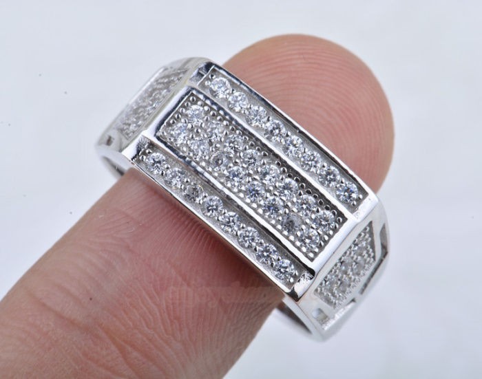 mens sterling silver rings in Rings