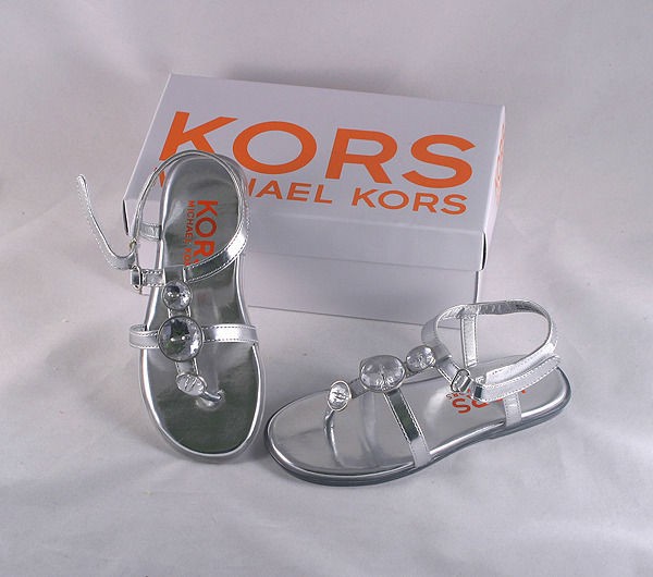 NIB Michael Kors Girls Betti Sandal Silver US 10