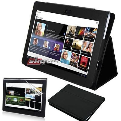   Case Cover Stand+LCD Film Screen Protector For Sony Tablet S S1