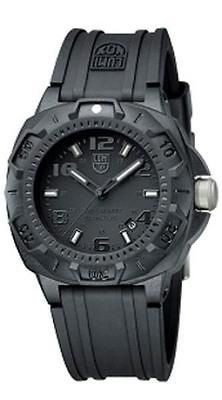 Luminox Blackout Black Dial and Rubber Strap Mens Watch 0201.BO