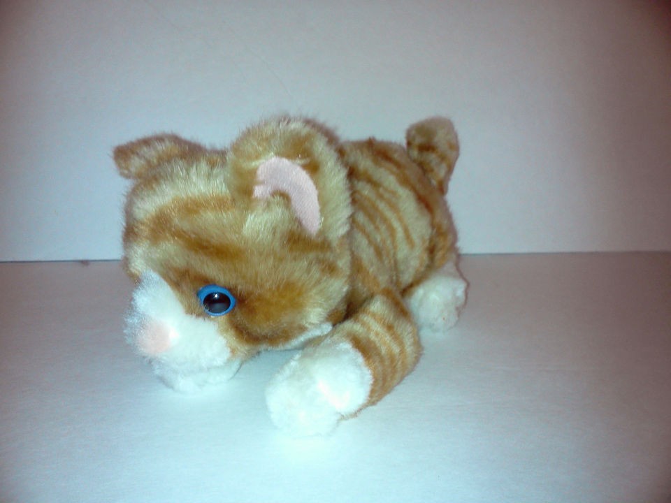   & Doug Orange Tabby Cat Striped BLUE EYE Kitty Cat Plush Stuffed Toy
