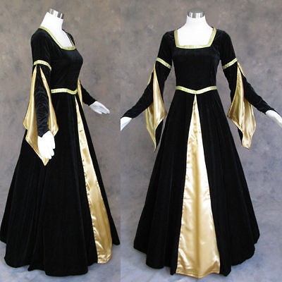 Medieval Renaissance Gown Dress Costume Goth Wedding 3X