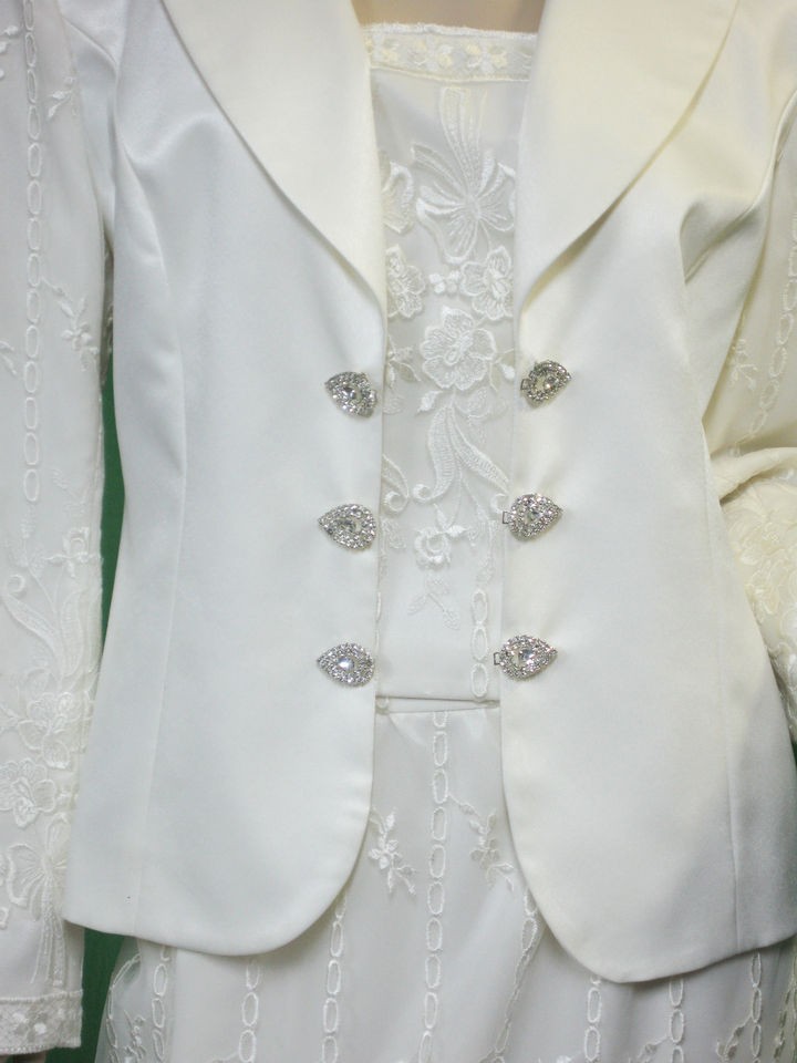 Mother of the Bride Groom Dress Size 12 Embroidered Embellished 