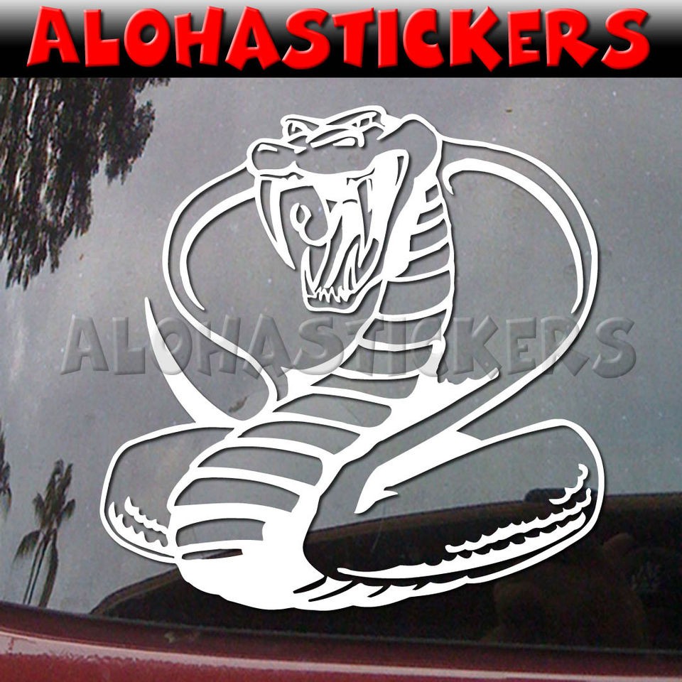   KING COBRA Viper Snake Car Truck Laptop Vinyl Decal Window Sticker B6