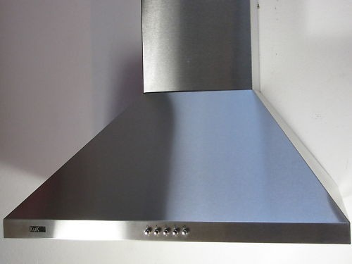 Stainless Steel Cooker Hood 90cm Extract Fan & Vent Kit