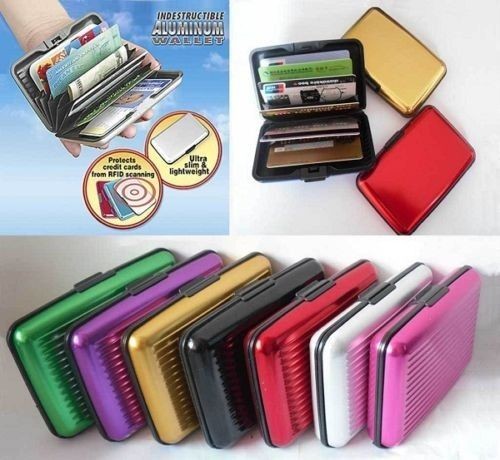   Aluma CREDIT CARD HOLDER WALLET CASE PURSE METAL BUSINESS CARD PROTECT