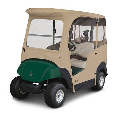 Yamaha Drive Golf Cart Premium Full Cab Enclosure Sand