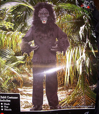 Gorilla Ape Halloween Costume Child NWT