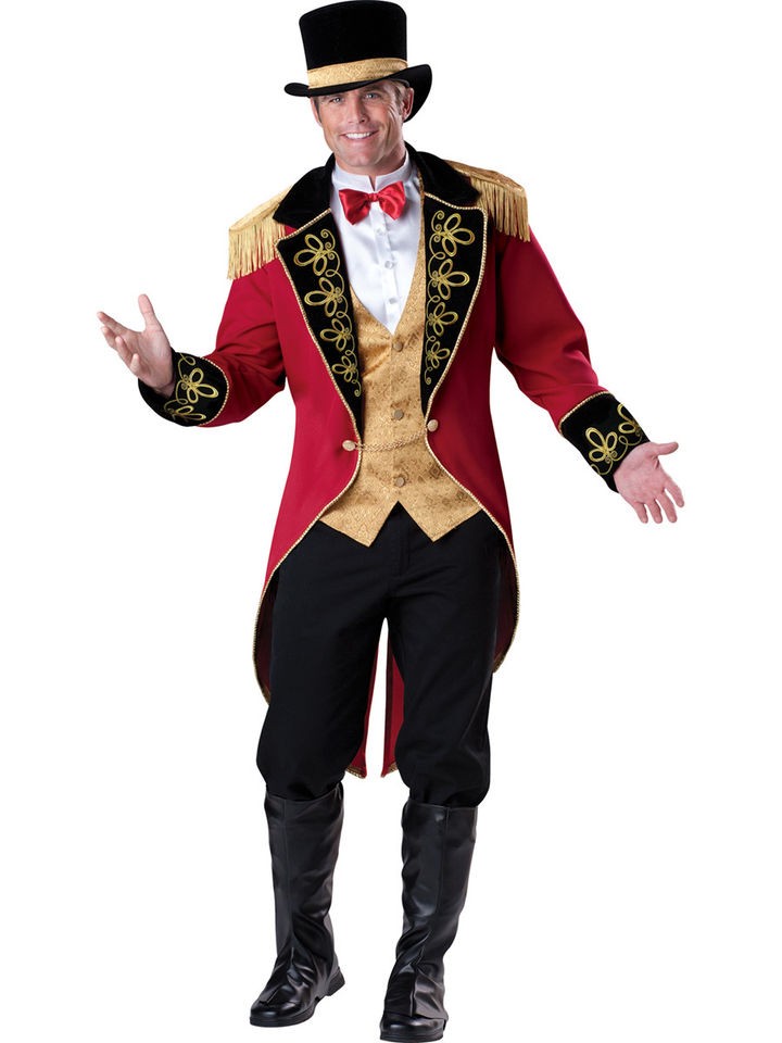 RINGMASTER circus ring master clown adult mens halloween costume LARGE