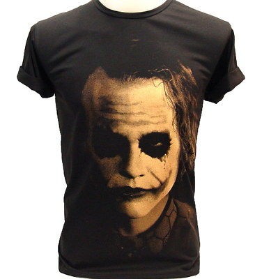 JOKER Shadow Heath Ledger BATMAN VTG Retro T Shirt S