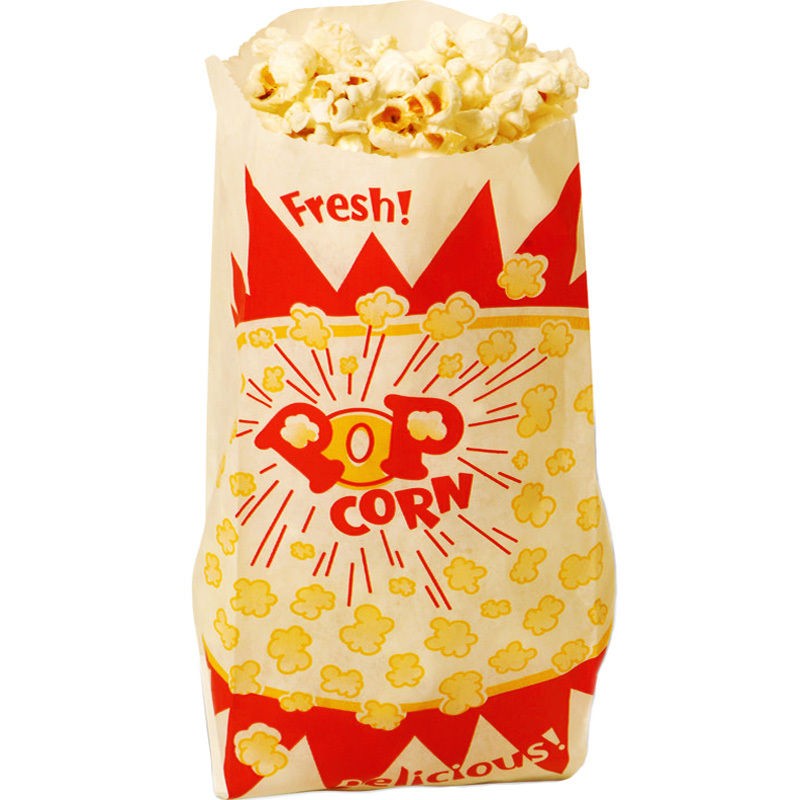 One Thousand Jumbo 2oz Popcorn Maker Serving Bags Bulk Commercial 