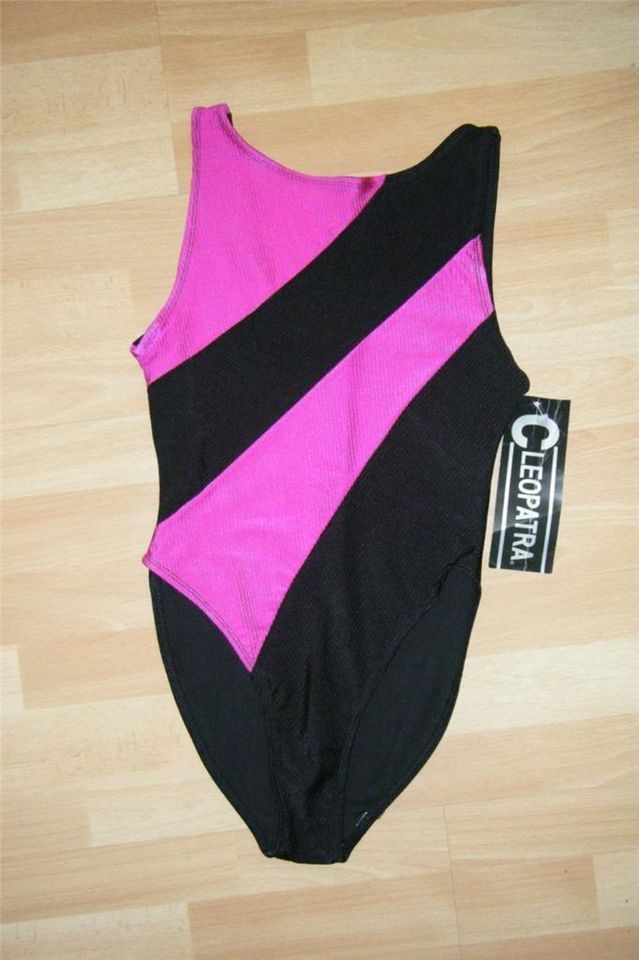 Vtg 80s Aerobics Shiny Spandex Lycra Leotard Workout Bodysuit Pink 