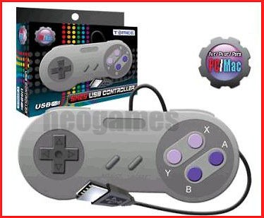 tomee snes super nintendo controller to usb pc mac time