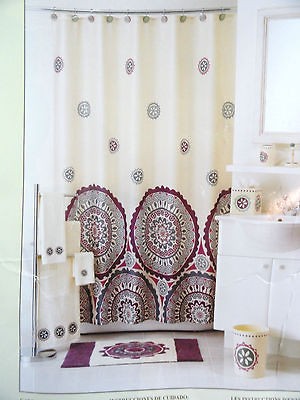 boho shower curtain in Bath