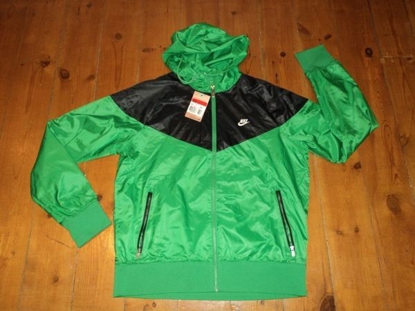 Nike Windrunner Jacket UK L new 340869 384 green black classic retro 
