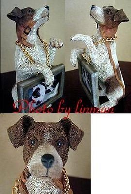 Newly listed JACK RUSSELL TERRIER FIGURE HOLDING PICTURE FRAME FOR 2x3 