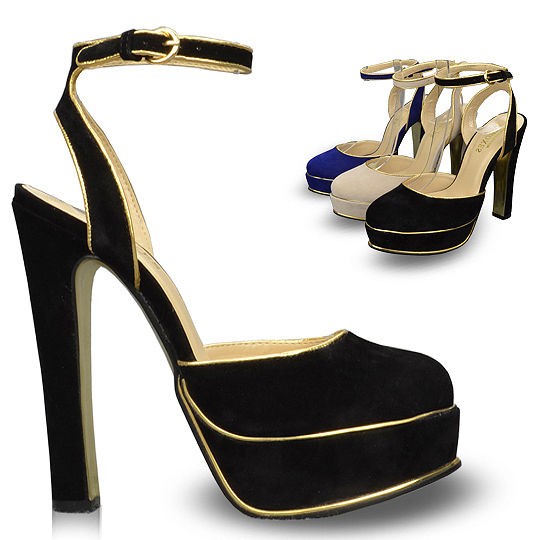 Ankle Strap Womens Shoes Platforms High Heels Sandals Pumps Multi 