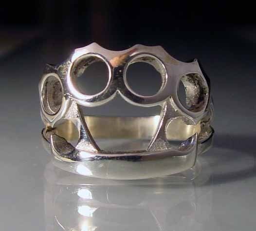 sterling silver 925 brass knuckles ring rg02 s from australia time 