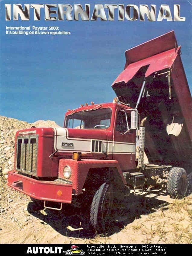 1978 international paystar 5000 mixer truck brochure 