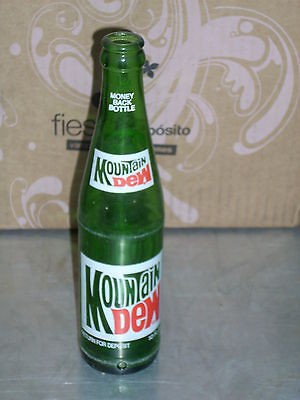 Vintage 10oz Unopened Glass Mountain Dew Bottle Hillbil​ly Version