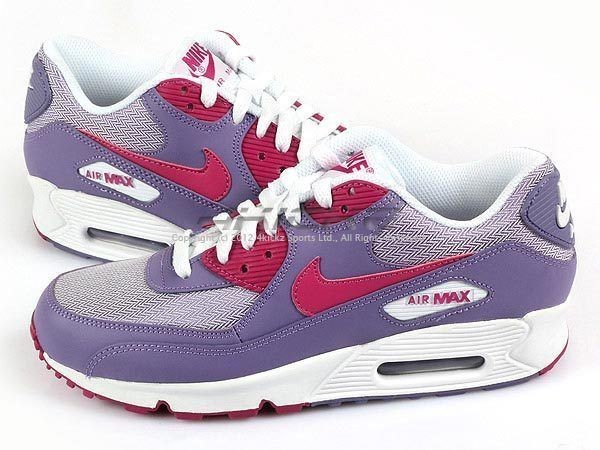 Nike Wmns Air Max 90 Purple Earth/Rave Pink White Casual Running 2012 