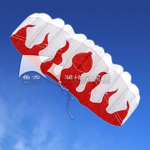NEW 1 8 m 2 Line Stunt Parafoil POWER Sport Flame Kite outdoor toys 