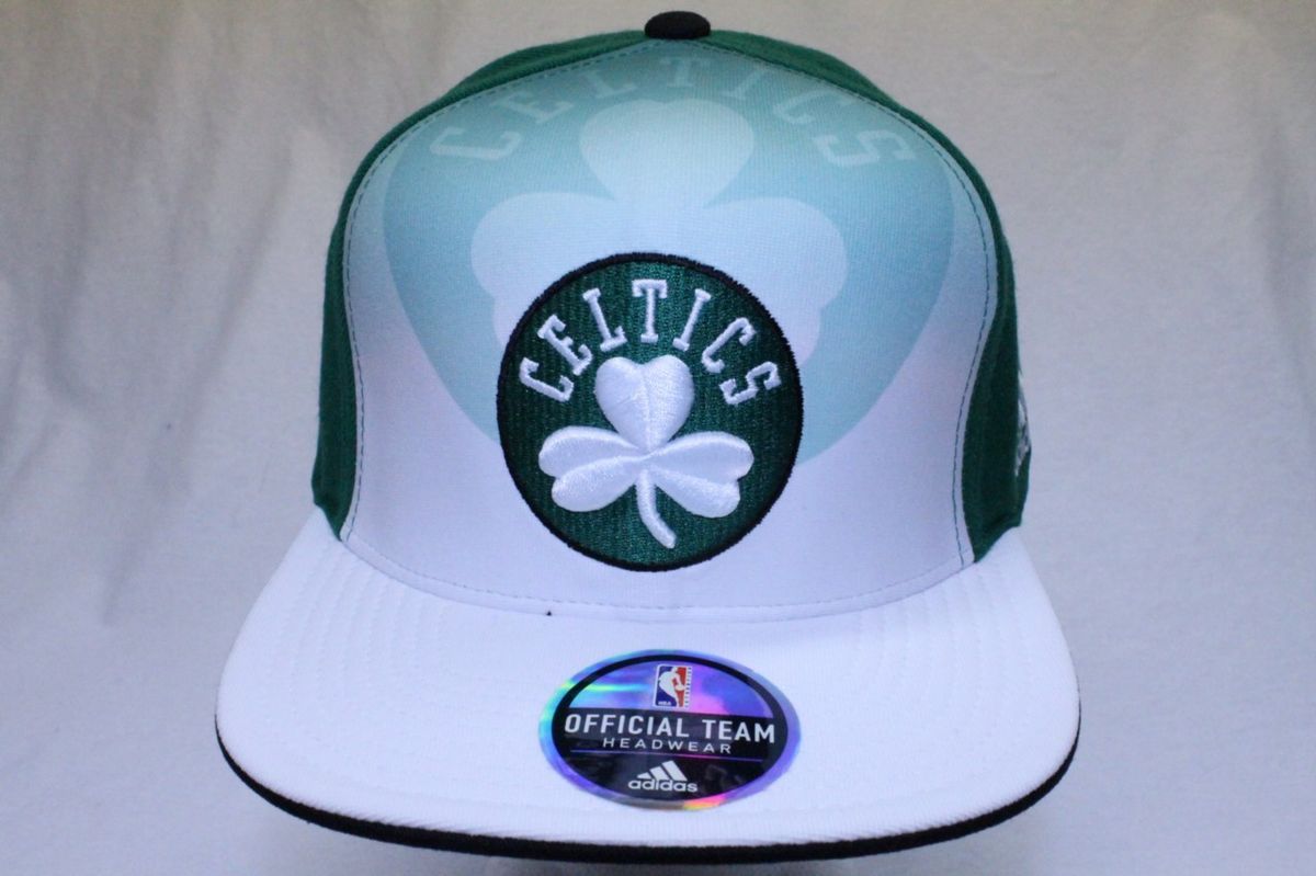 Boston Celtics NBA Adidas Offical Team Headwear Snapback Hat Cap 