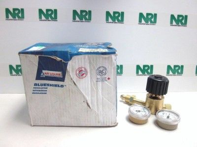 Air Liquide HPR45 C 580 Blueshield Gas Pressure Regulator Dual Gauge 3 