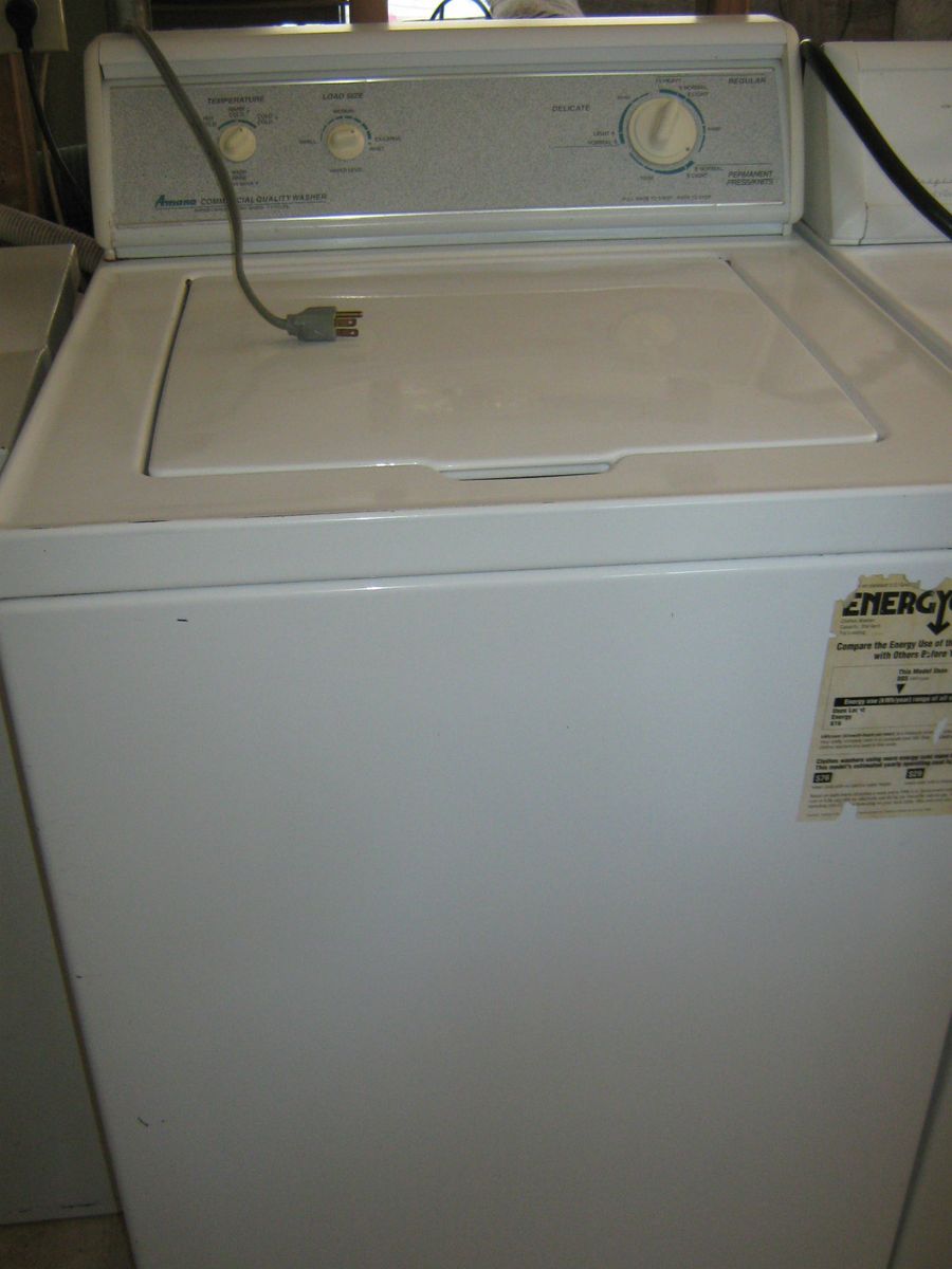 Used Working Washing Machine Amana Super Capacity 2 Speed 7 Cycles 
