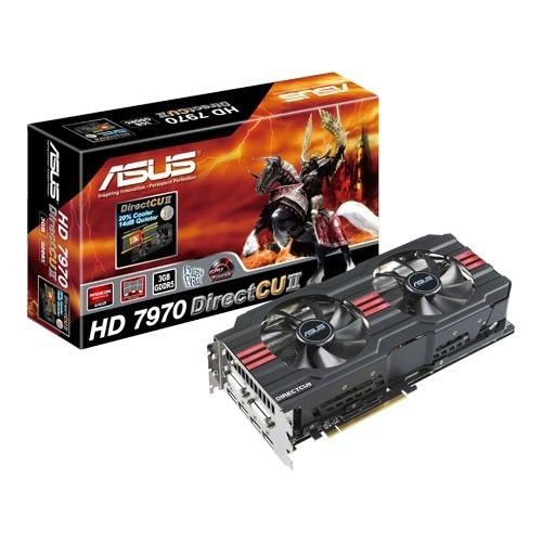 New Asus Radeon HD 7970 Directcu II 3GB GDDR5 PCI Express HD7970 DC2 