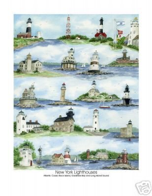 New York Lighthouses Atlantic Coast Long Island Sound