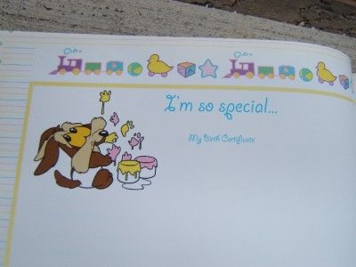 RARE 1997 Baby Looney Tunes First 5 Years Baby Record Book Road Runner 