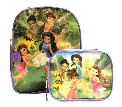 Disney Tinkerbell Fairies Kids 12 Backpack Lunch Bag