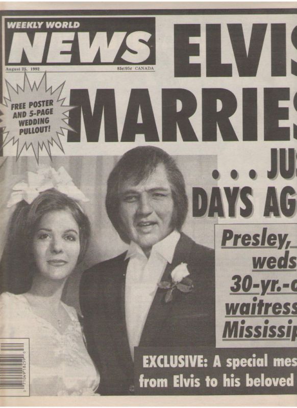 ELVIS PRESLEY MARRIES TAMMY FAYE BAKKER WITHOUT MAKEUP WITH FRESH FACE 