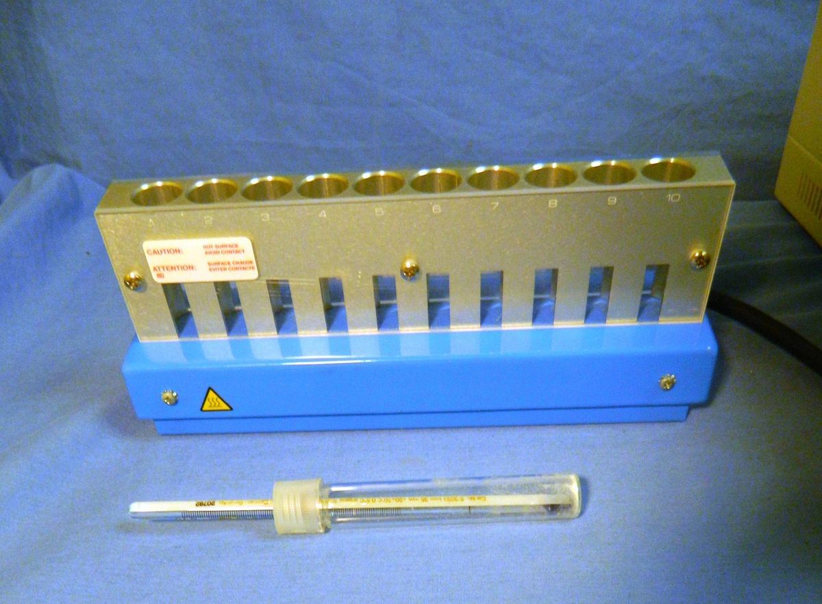   C1392 10 Well Incubator w s 3033 Thermometer Dry Bath Barnstead