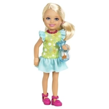 Barbie Kelly Doll Chelsea with Pet Goldfish New